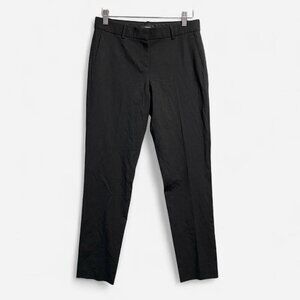 Black cropped slim office casual pants size 2
